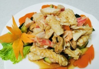 221. Салат из морепродуктов с овощами